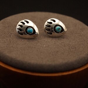 Sterling silver earrings Indian bear claws