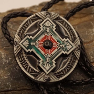 Western-Bolo-Krawatte mit indischem Design