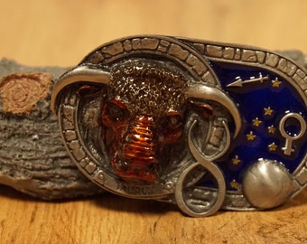 Belt buckle zodiac sign Taurus