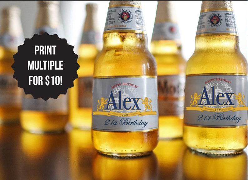 Made to Order Personalized Printable 12oz Modelo Beer Labels ...