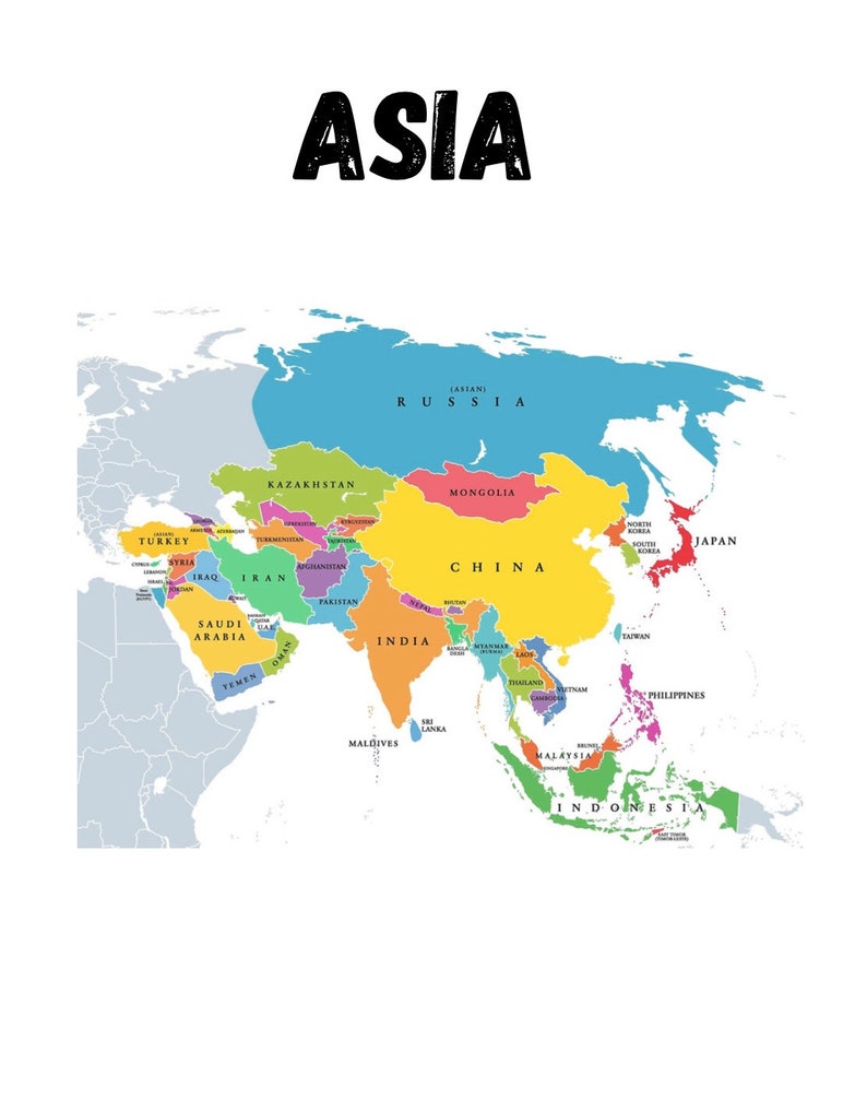 Childrens World Map, Childrens Map, Childrens Geography, Childrens ...