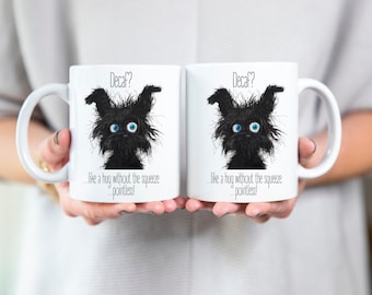 Grappige hondenmok: "Decaf? Zinloos!" Koffiekopje - cadeau hondenliefhebber