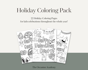 Paquete para colorear de vacaciones