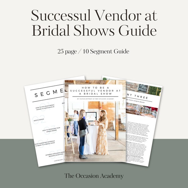 Bridal Show Vendor Guide