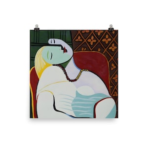 Pablo Picasso Le Rêve (1932) Poster Print (senza cornice) Poster Art Prints - Dipinto astratto di donna e ragazza - Best Seller