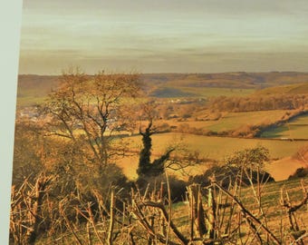 Countryside near Cerne Abbas, West Dorset, England, UK