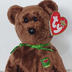 William Ty-beanie babybeer – 2003 gepensioneerd verzamelobject, zeldzame beer pluche, exclusief voor Europa, kerstcadeau voor leraar, kousvuller