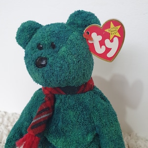 Wallace the Bear TY Beanie Baby 1999 | Scottish Tartan Ty Bear | Vintage Ty Plush | Rare UK Ty Collectible | Ty Gift Idea