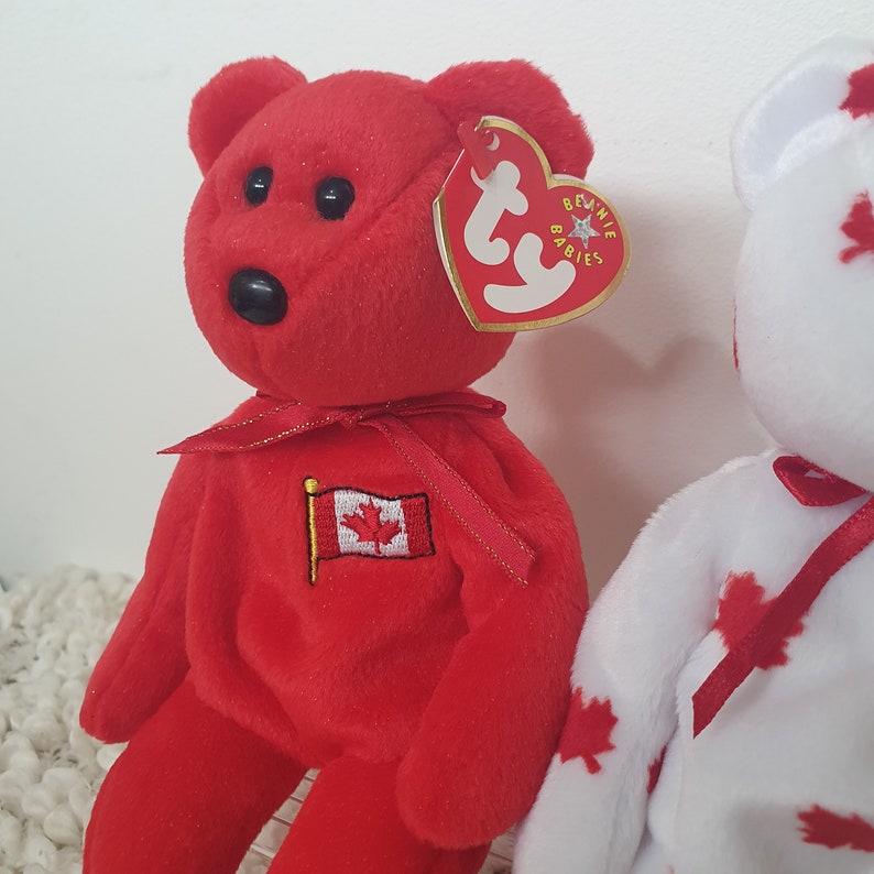 Beanie Baby Bears, Chinook, Kanata, Pierre. Retired TY Bear, Collectible Bears, Vintage Beanie Babies, Canada Gifts for Her, Stocking Filler Pierre