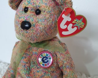 Beanie Baby Speckles, Retired TY Bear, Collectible Bear, Vintage Beanie Babies, Vintage Gifts for Her, Bday Gift for Mum