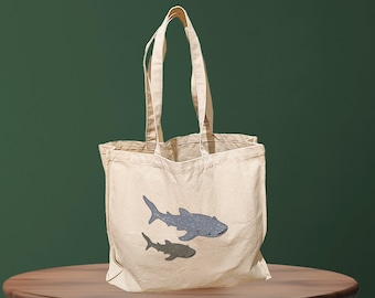 Whale Shark, Shark bag, Shark gift, Whale Shark Tote Bag, Marine Biology Gift, Shark Lover, Reusable Bag