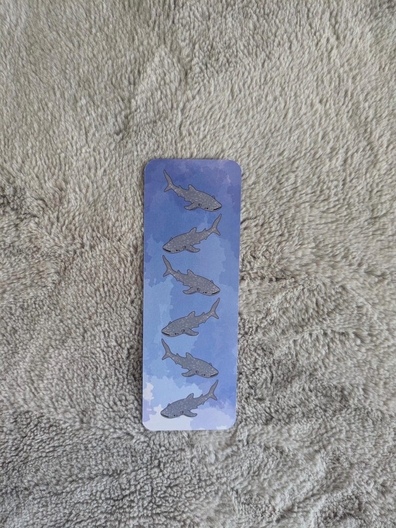 Whale Shark, Bookmark, Whale Shark Gift, Bookmark Sea Creature, Book Lover, Marine Biology Gift, Whale Bookmark Singular whale