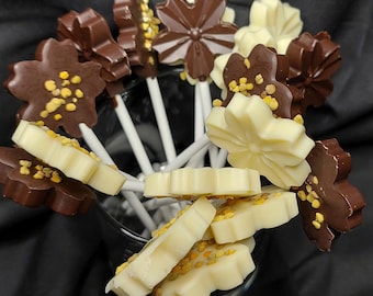 Exquisite belgische Schokoladenblüten mit Pollenzusatz: ein nährender Gourmetgenuss