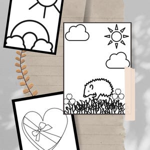 Printable Coloring Book: Fun Designs for Kids & Adults (Digital Download)