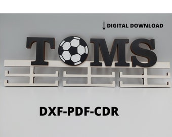 Personalized 3D Medal Hanger: Sports Silhouette Patterns (Digital Files)