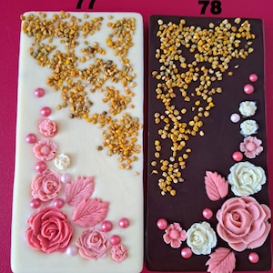 Luxury Handmade Belgium Chocolates with Bee Products in Chocolate with Pollen Bee Bread Cranberry  25pcs Sweets Gift for a Tea Break