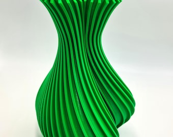 3D Printed Spiral Vase: Modern Home Decor - 20cm/15cm