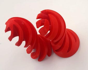 3D Printed Spiral Ornament – Unique Geometric Sculpture – Desk or Shelf Display