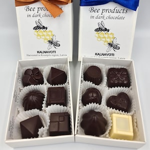 Handmade Assorted Chocolate Gift Box: Bee Products, Honey, Pollen
