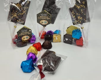 Słodki zestaw prezentowy z czekoladą inspirowaną pszczołami / Ręcznie robiony | Naturalny | Niepowtarzalne smaki