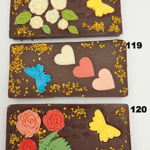 Luxury Handmade Belgium Chocolates with Bee Products in Chocolate with Pollen Bee Bread Cranberry  Sweets Gift for a Tea Break Gift Wedding