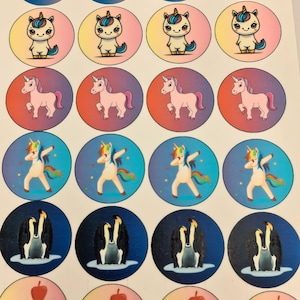 食べられるシュガーペーパー：ユニコーン、ペンギンケーキ、キャンディーのデコレーション