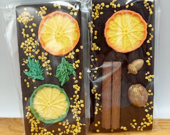 Luxury Handmade Christmas Belgium Chocolates with Bee Products in Chocolate with Pollen Bee Bread Cranberry  Sweets Gift for a Tea Break