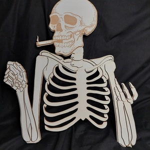 Stylish 3D Skeleton Cut File Bundle - SVG, AI, Pdf - Laser Machine Compatible
