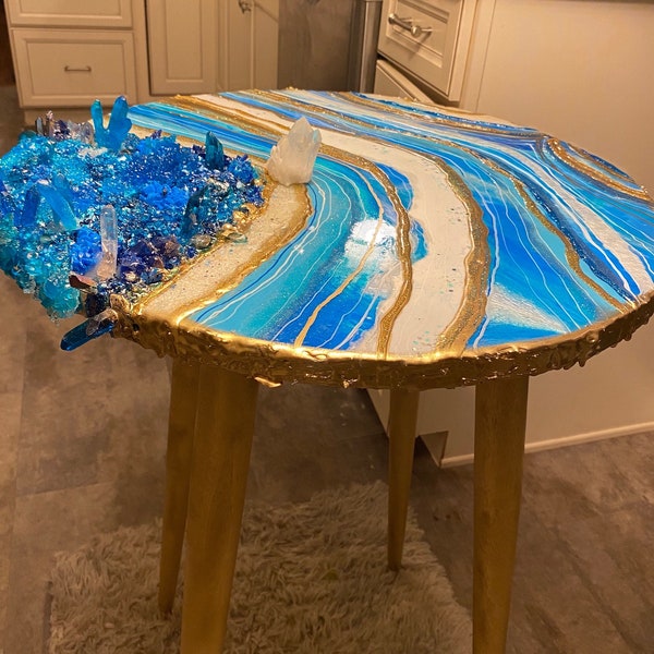 Geode Pool Table Geode Table - Etsy