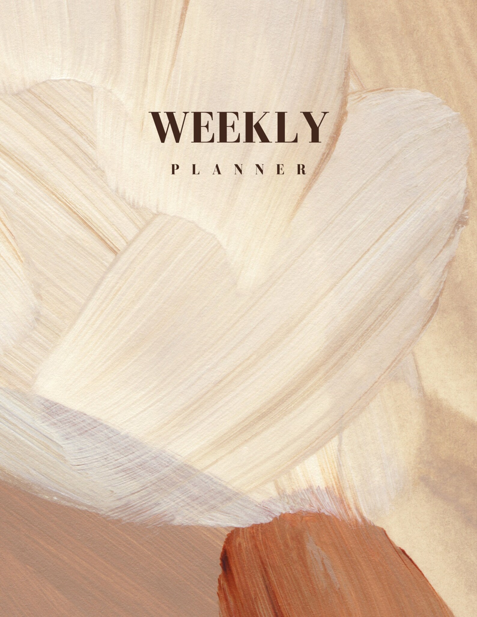 Peach Minimal Weekly Planner - Etsy