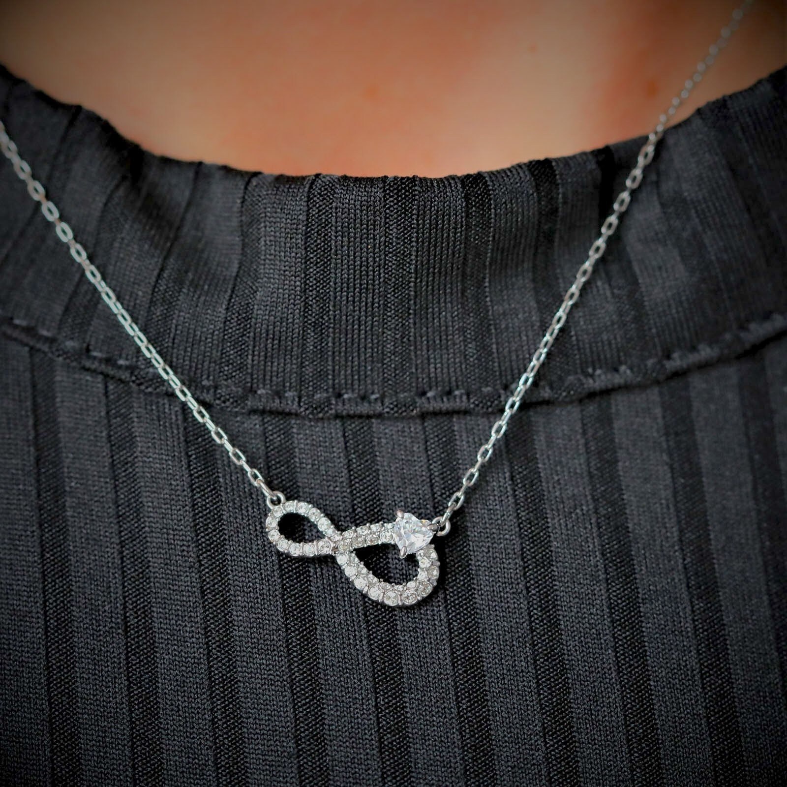 Swarovski eternity necklace outlet