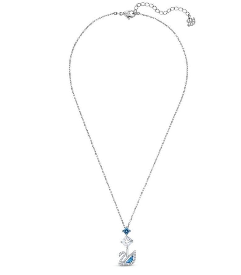 Swarovski blue swan necklace best sale