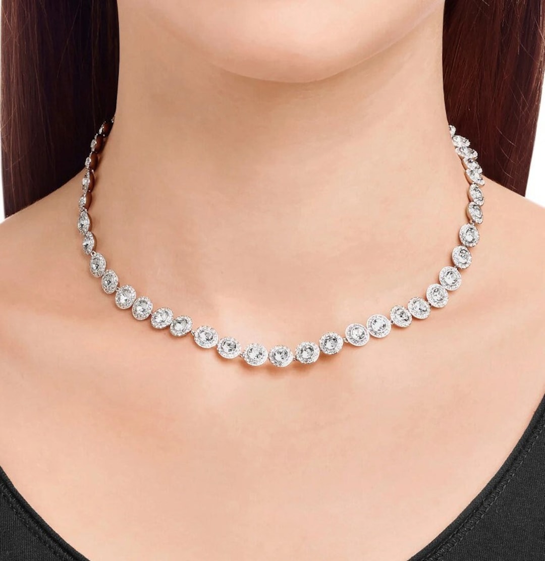 Collana Angelica In Cristallo E Oro 18K - Donna, Per Matrimoni E Feste - Foto 6