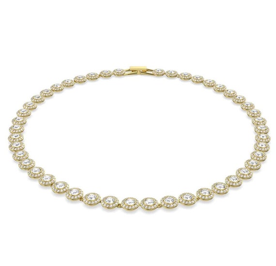Angelic Necklace - Gold Crystal Pendant - Timeless Beauty