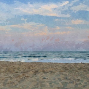 Sea Isle City NJ Photography Digital Download, New Jersey Beach, Jersey Shore art, SIC, Beach Watercolor, Art Print, NJ Coastal Painting