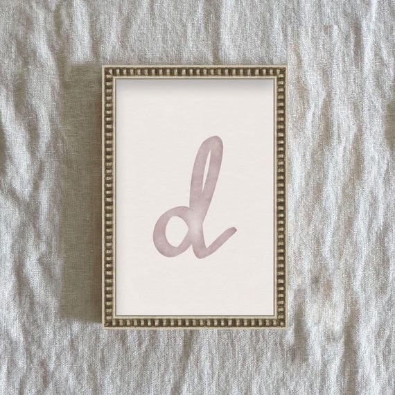 Letter D In Cursive Font