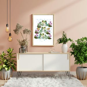 cute frog art frog painting frog illustration frog print frog canvas art frogs wall decor frog wall art cute frog poster printable download