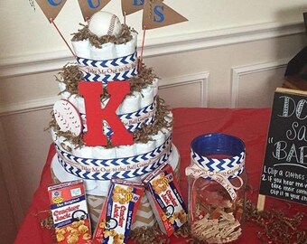 Baseball Diaper Cake