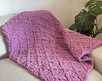 Baby Blanket, Television Terrace Throw Blanket, Crochet Alize Puffy, Chunky Hand Yarn Knit, Housewarming Gift, Trending Mothers Day