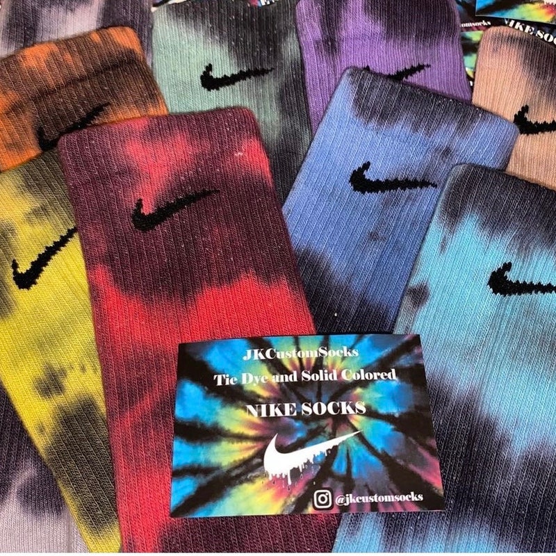 pack of tie dye nike socks