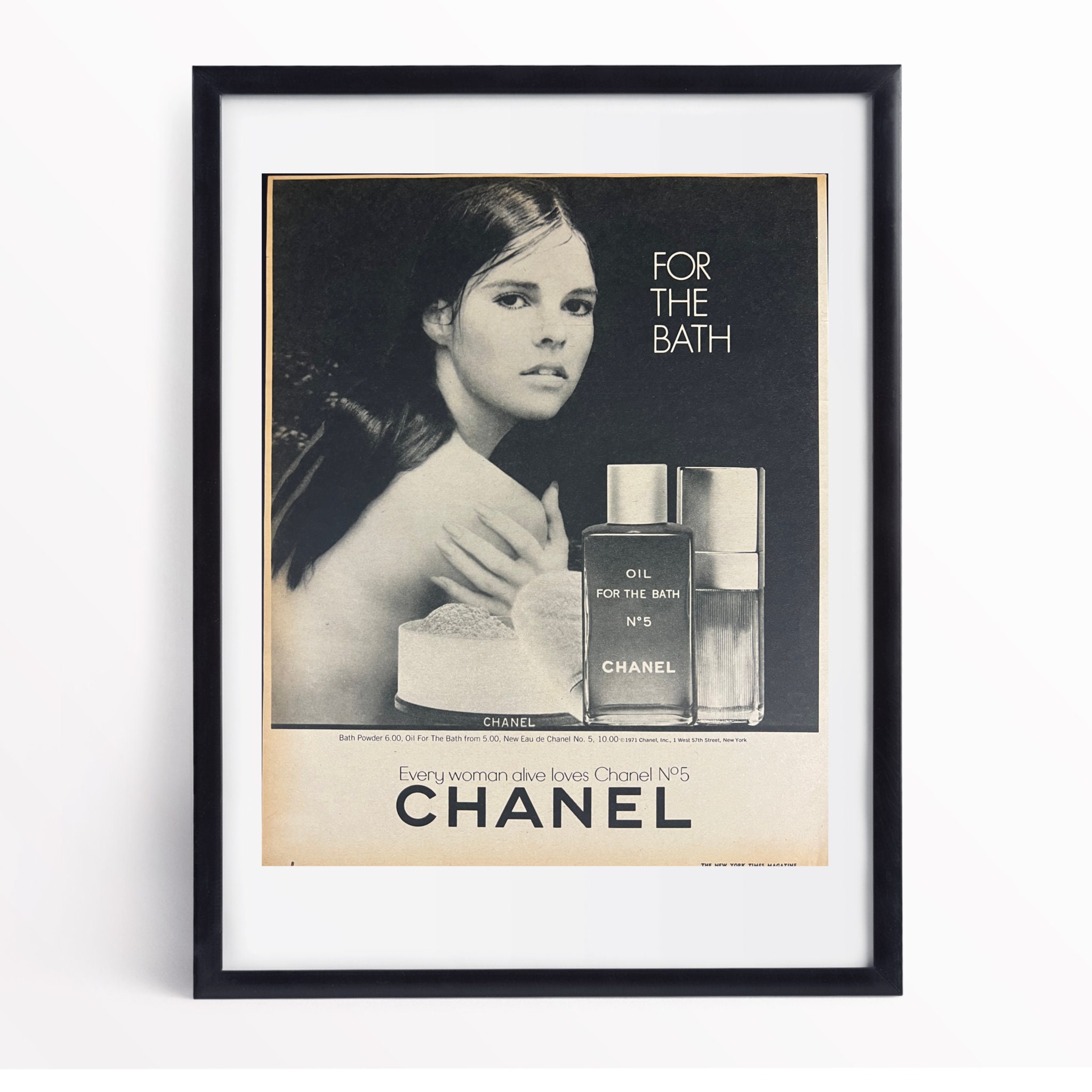 Chanel perfume vintage Full 2 Page Print Ad December 1993 on eBid