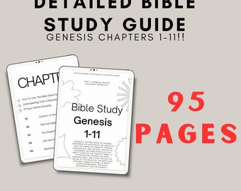 ULTIMATE Comprehensive Bible Study Guide for GENESIS Chapters 1-11 (kjv) | PRINTABLE | Digital Download