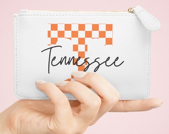 Tennessee Mini Clutch Bag, omkeerbaar, VOLS BAG, Tennessee tas, Tennessee damestas, dames Vols cadeau, Tennessee kous stuffer,