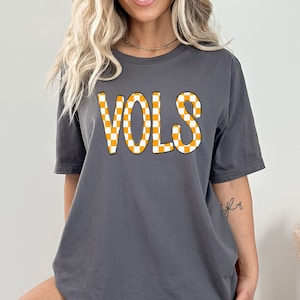 Tennessee Vols checker Unisex Jersey Short Sleeve Tee, Tennessee Football, Vols shirt, game day shirt