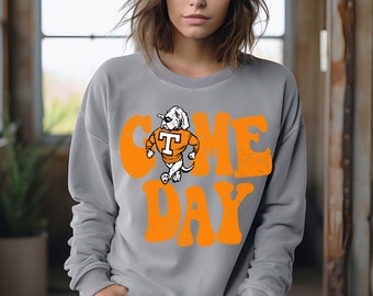 Game Day Smokey Tennessee Vols Football comfort colors Unisex Garment-Dyed Sweatshirt, TN GAME DAY, Tennessee Vols sweater, Rocky top