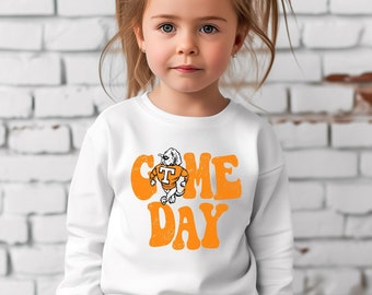 TODDLER TENNESSEE GAME Day Long Sleeve Tee, Toddler Vols shirt, Toddler game day, Toddler Tennessee game day, Rocky Top Toddler