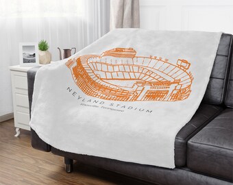 NEYLAND STADIUN Tennessee Minky Blanket, vols blanket, Vols Christmas gift