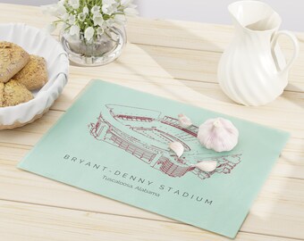 Bryant-Denny Cutting Board, Alabama cutting board, Alabama fan gift, roll ride gift