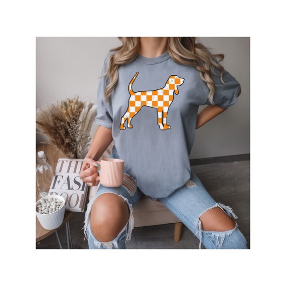 VOLS Checkerboard Smokey Comfort Colors T-shirt, Game day shirt, ROCKY TOP, Tennessee Vols Shirt,