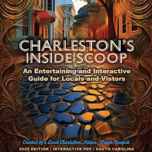 Travel Charleston Guide PDF – Interactive Digital Guidebook for Tourists and Locals – Funny Illustrated South Carolina Itinerary